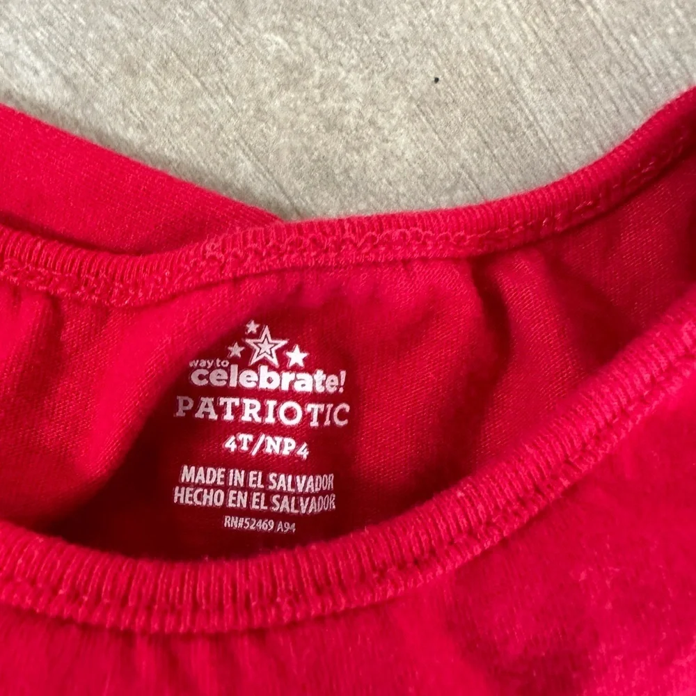4T Girl clothes bundle Christmas 4th July & pants
